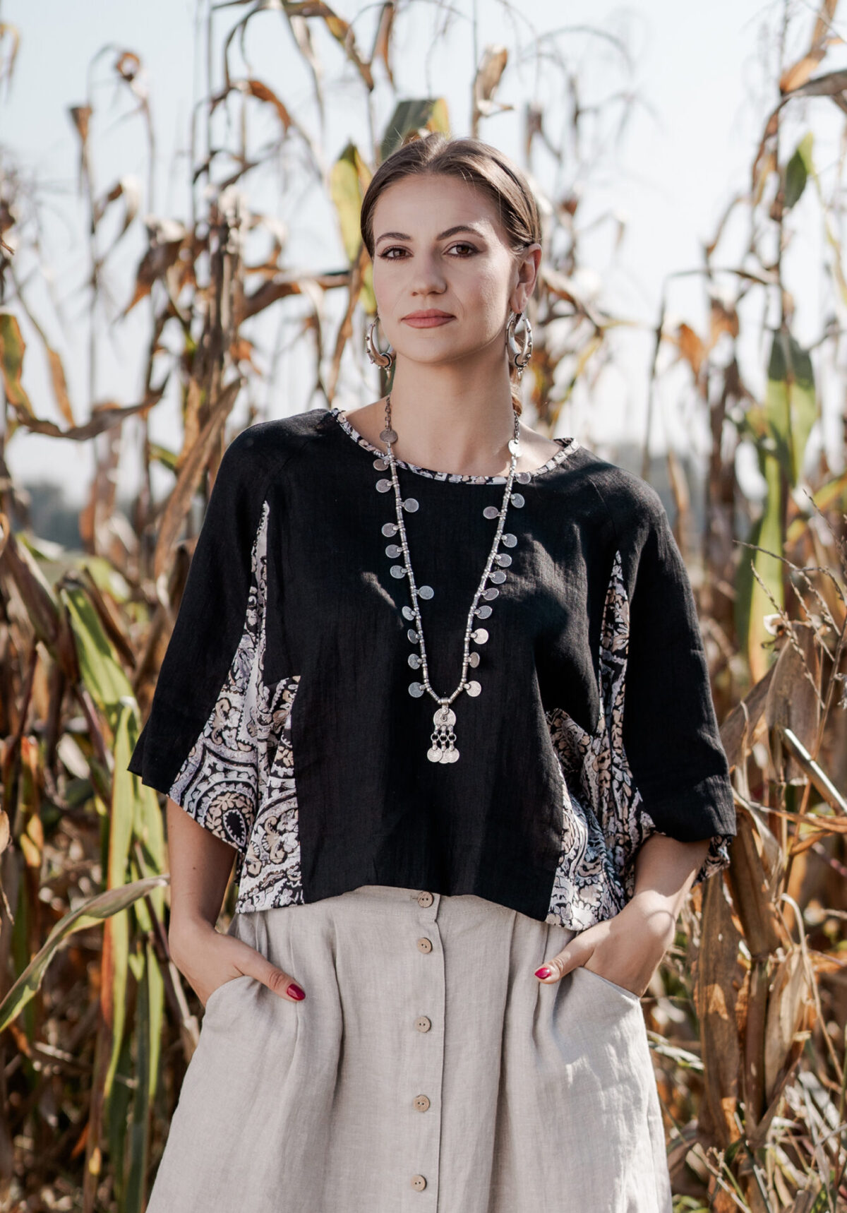 Bluzka Tinca - Len — zdjęcie 2 z 4